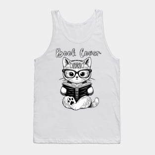 Book Lover Cat Tank Top